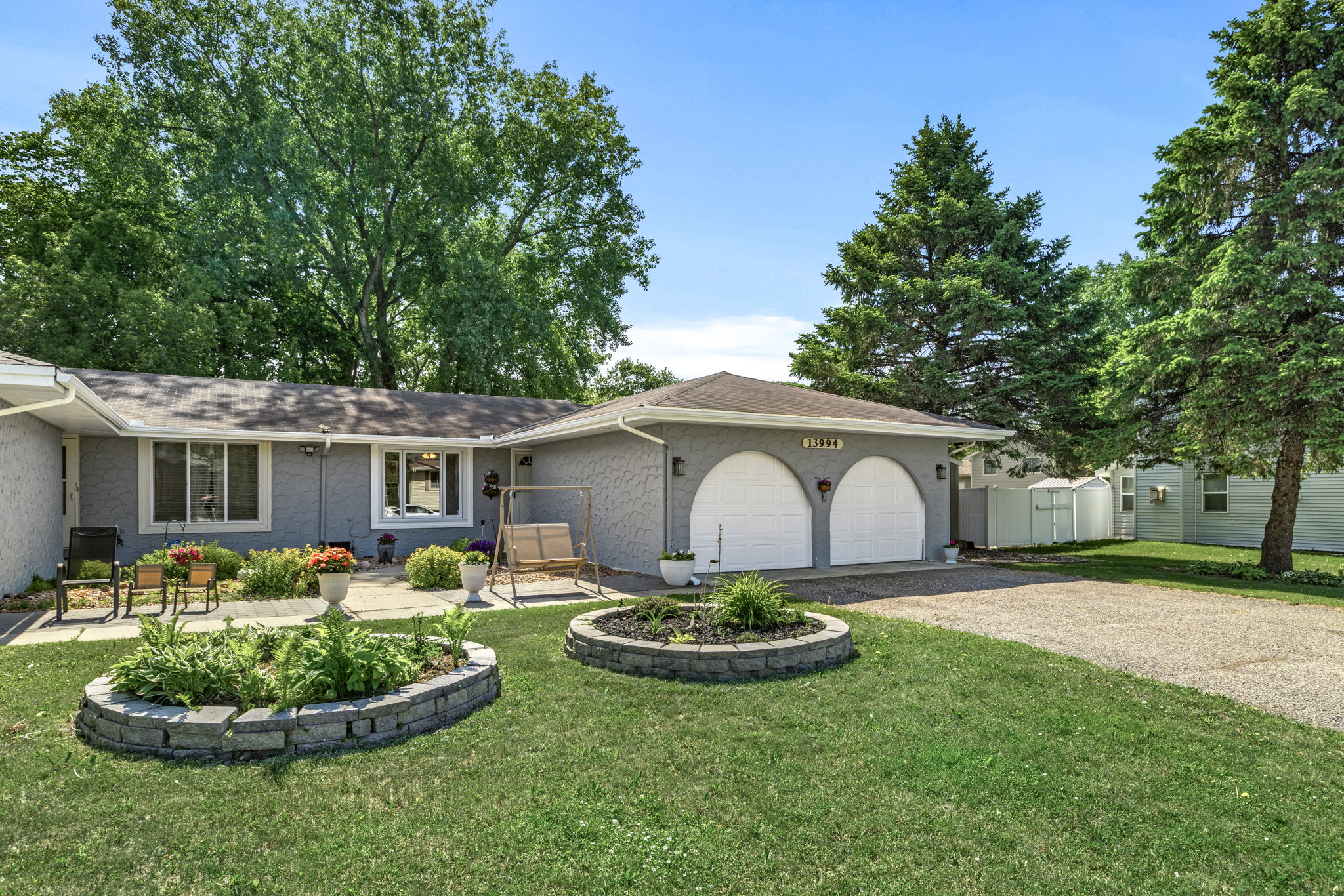 13994 Holyoke Court, Apple Valley — exterior view of the twin home